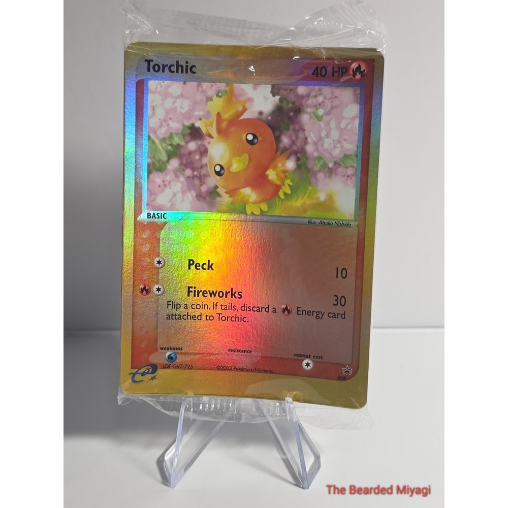 2003 Pokémon League Torchic #008 Black Star Promo Sealed Pack Lot of 16 Cards
